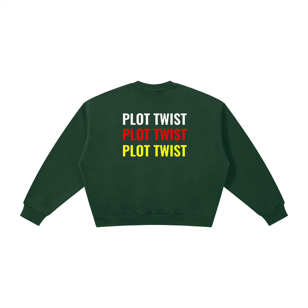 Plot Twist The Plot Thickens Boxy Crewneck Sweatshirt