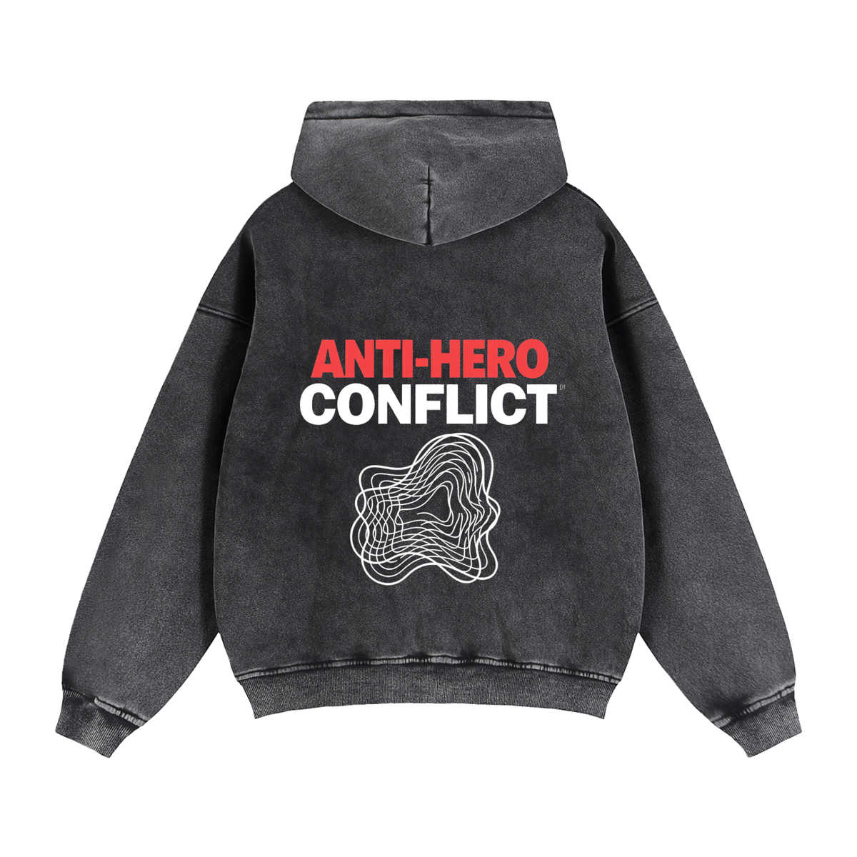 Plot Twist Anti-Hero Conflict Boxy Zip-Through Hoodie