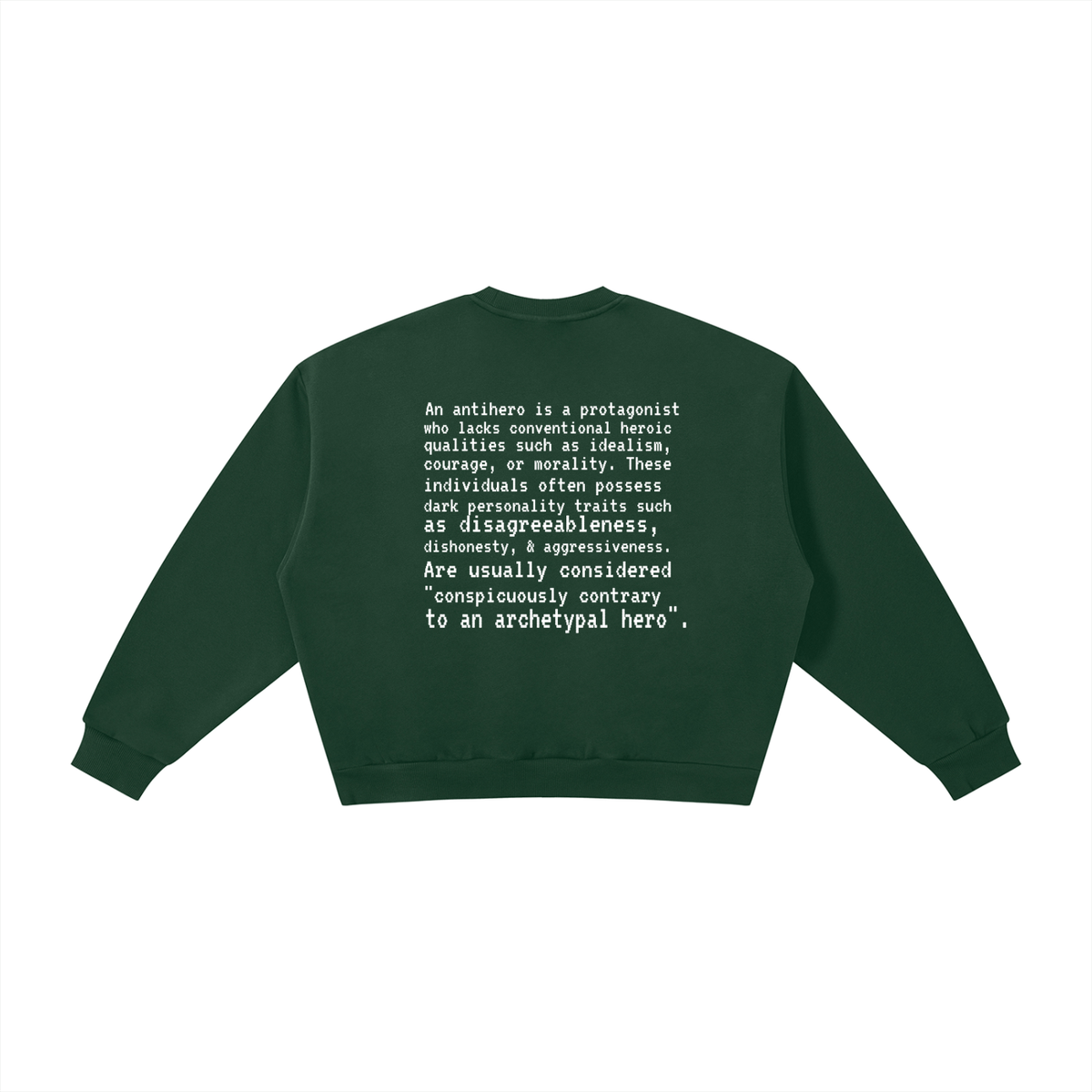 Plot Twist Anti-Hero Boxy Crewneck Sweatshirt