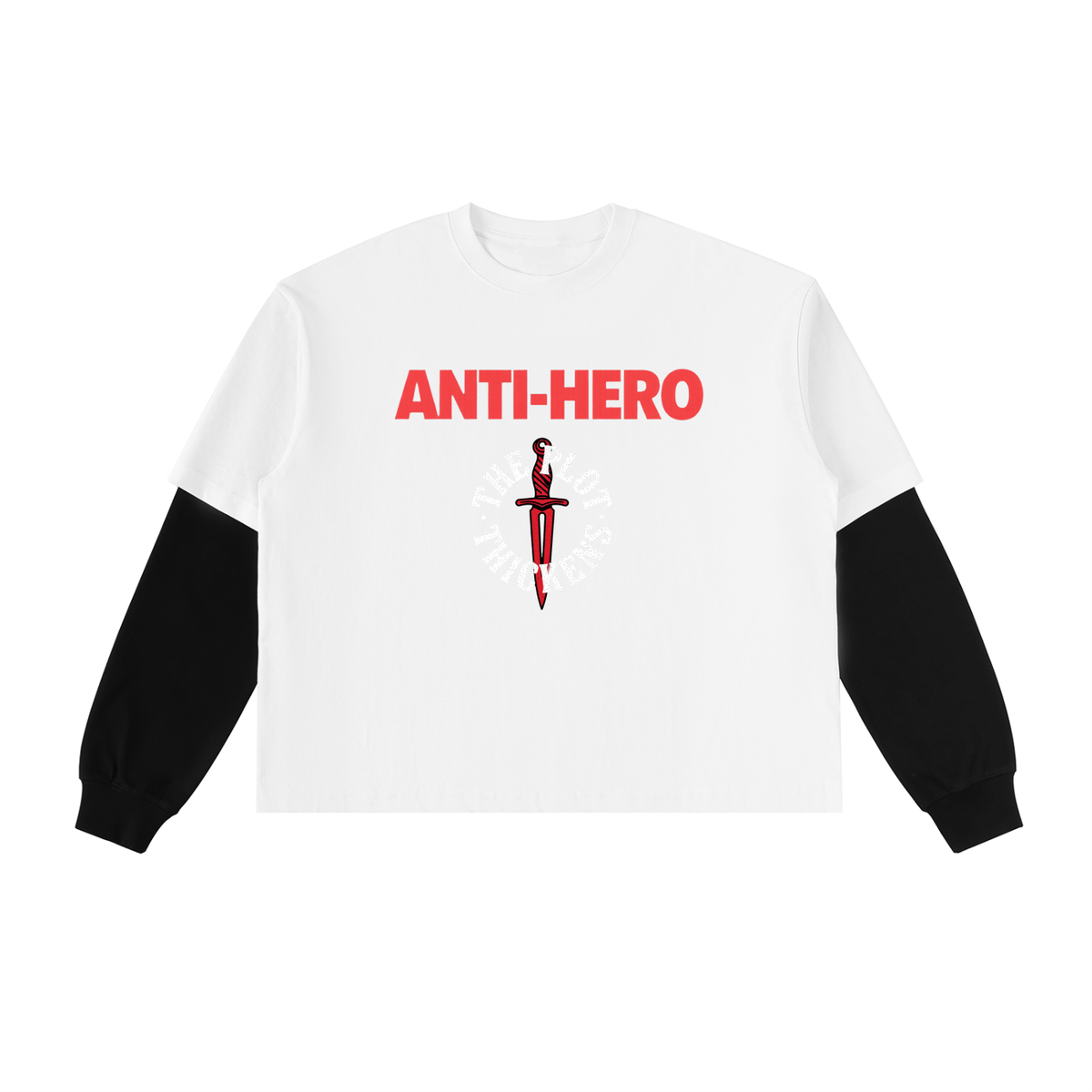 Plot Twist Anti Hero Layered Sleeve T-Shirt