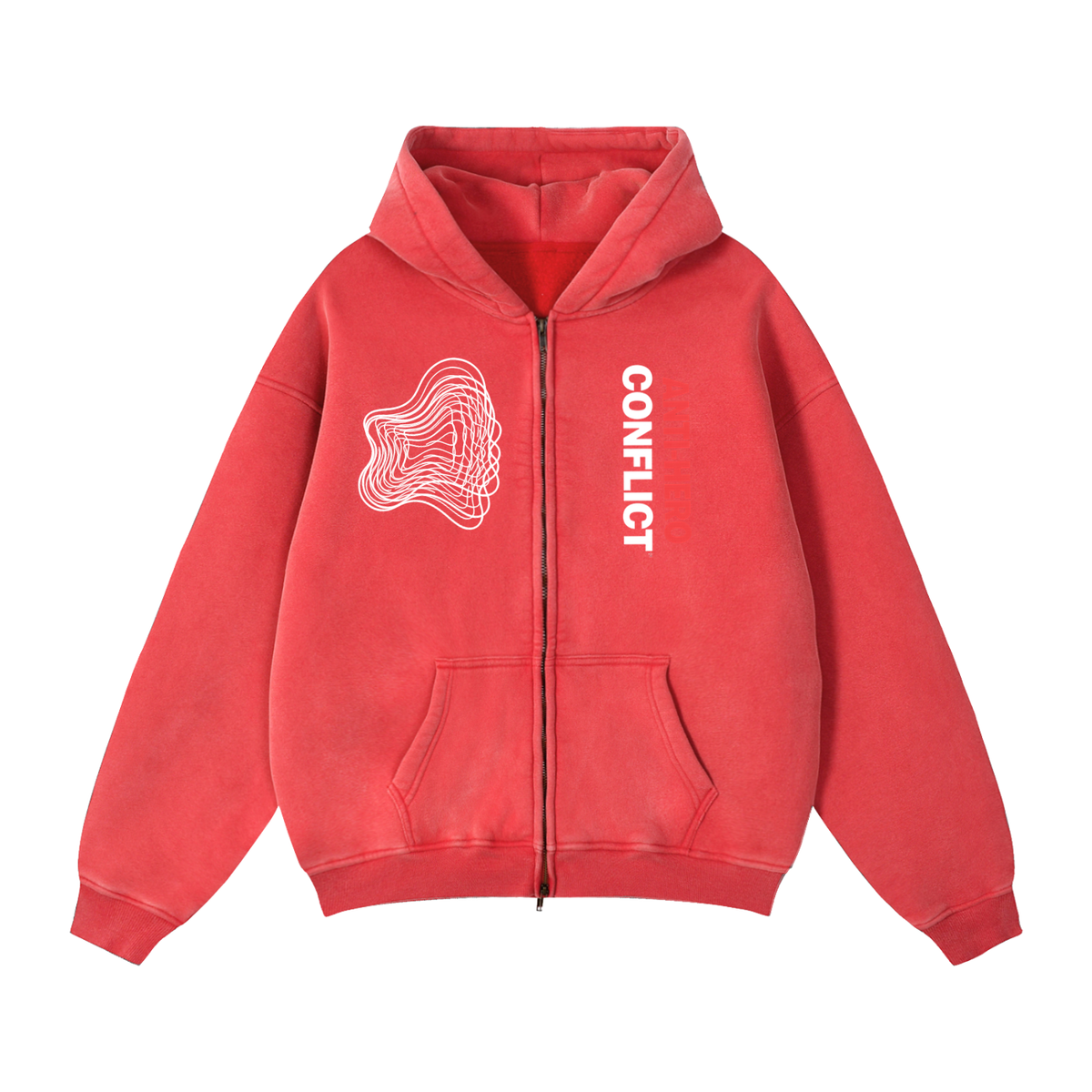 Plot Twist Anti-Hero Conflict Boxy Zip-Through Hoodie