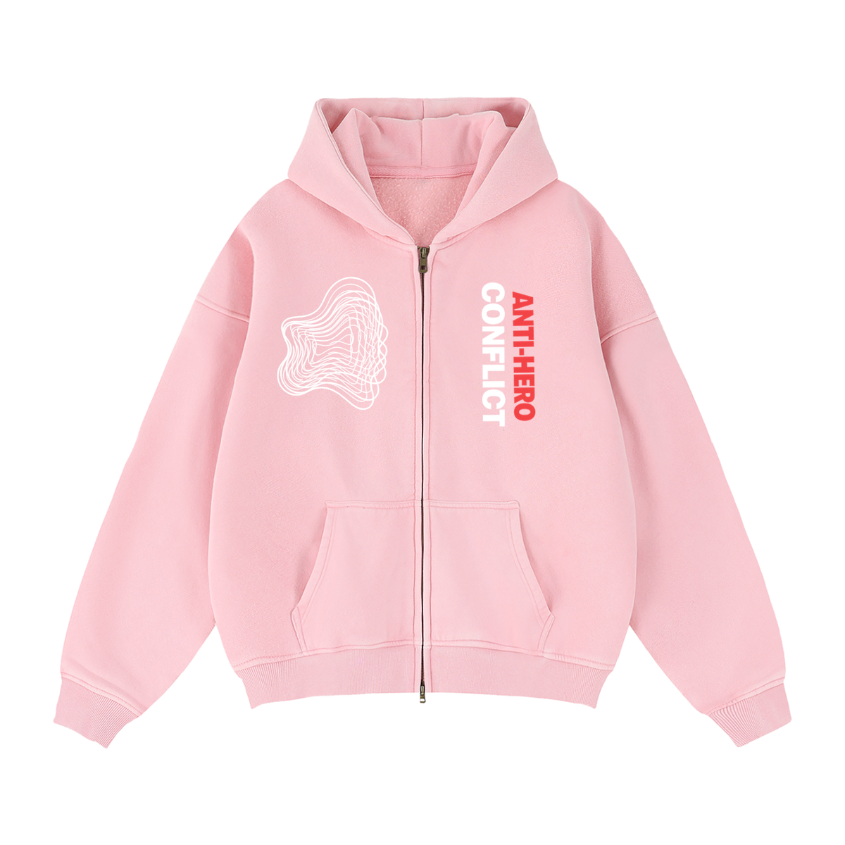 Plot Twist Anti-Hero Conflict Boxy Zip-Through Hoodie