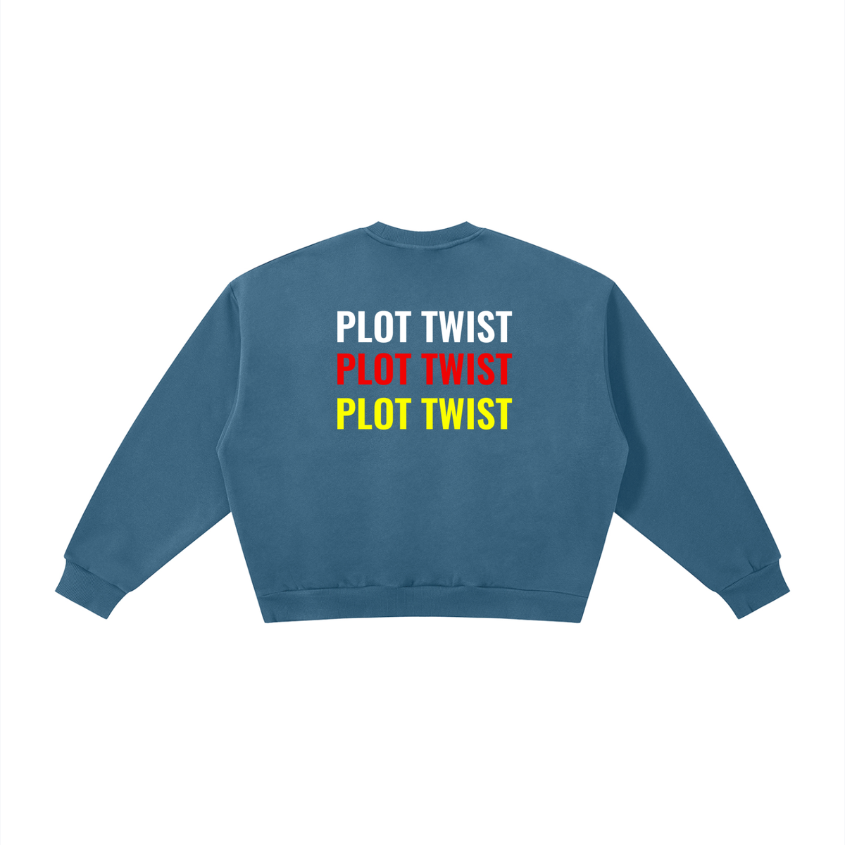 Plot Twist The Plot Thickens Boxy Crewneck Sweatshirt