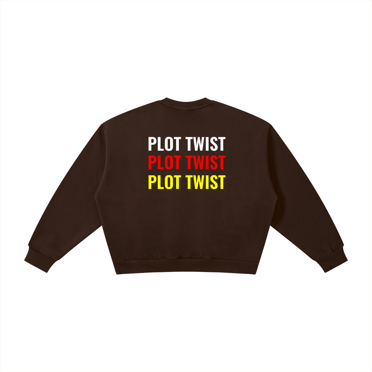 Plot Twist The Plot Thickens Boxy Crewneck Sweatshirt
