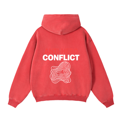 Plot Twist Anti-Hero Conflict Boxy Zip-Through Hoodie