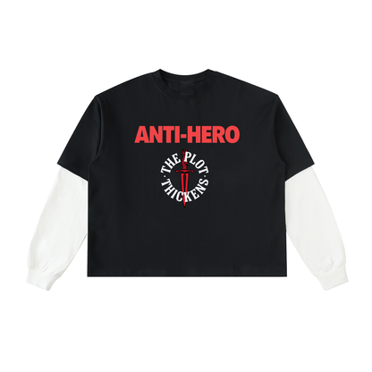 Plot Twist Anti Hero Layered Sleeve T-Shirt