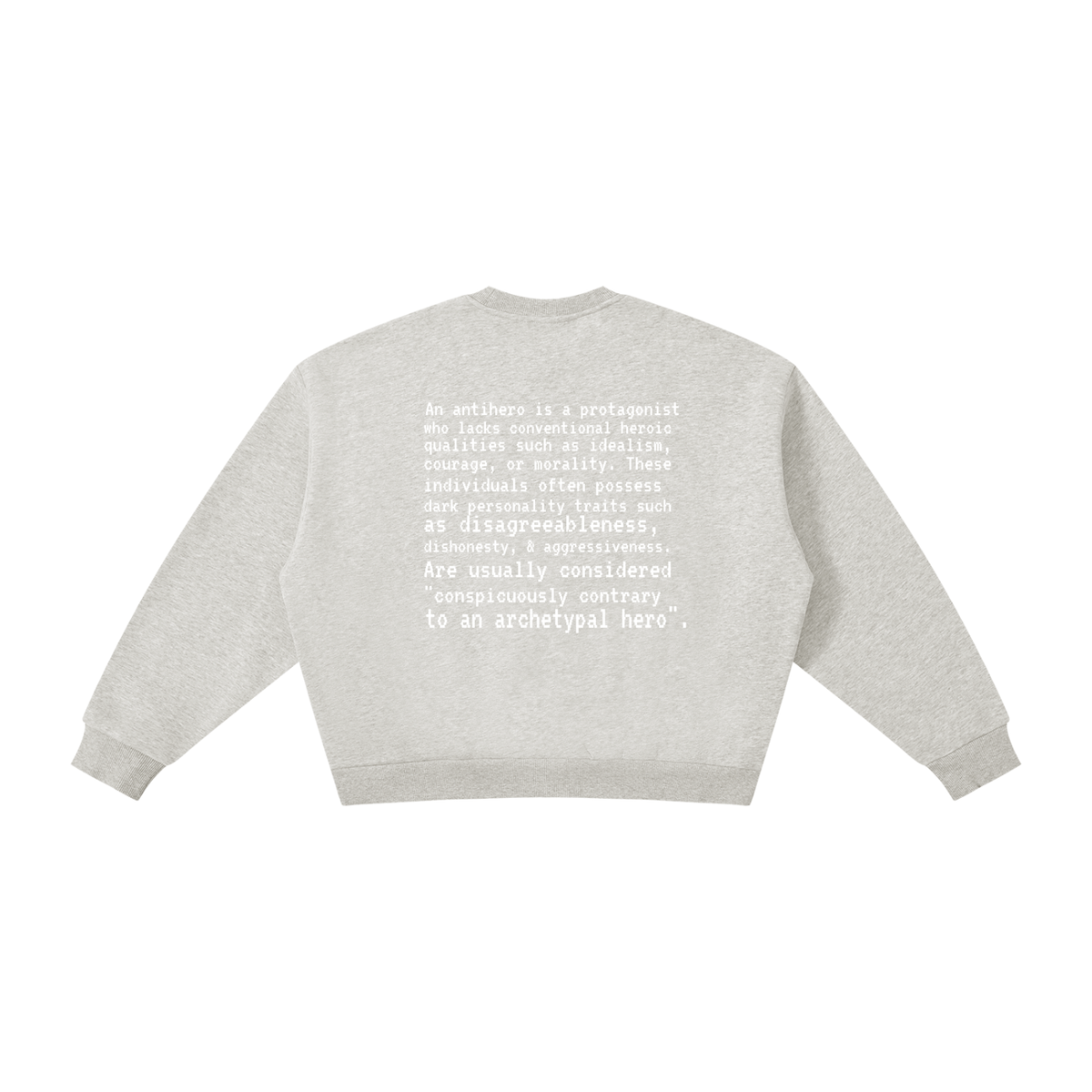 Plot Twist Anti-Hero Boxy Crewneck Sweatshirt