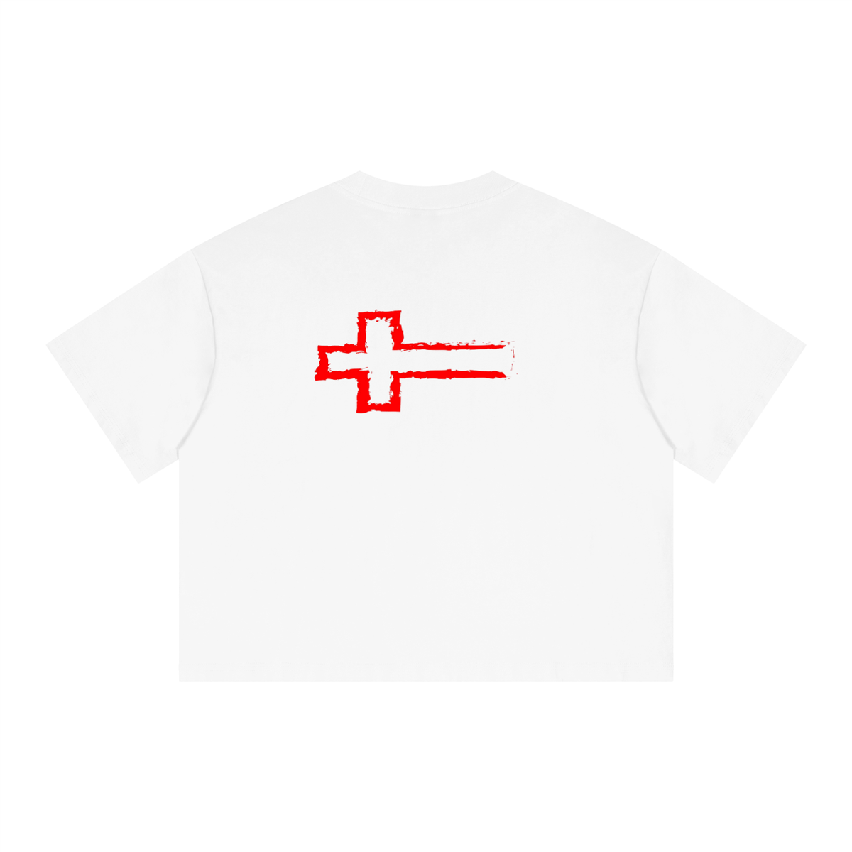FAitH Collection Drop Shoulder Crop T-Shirt