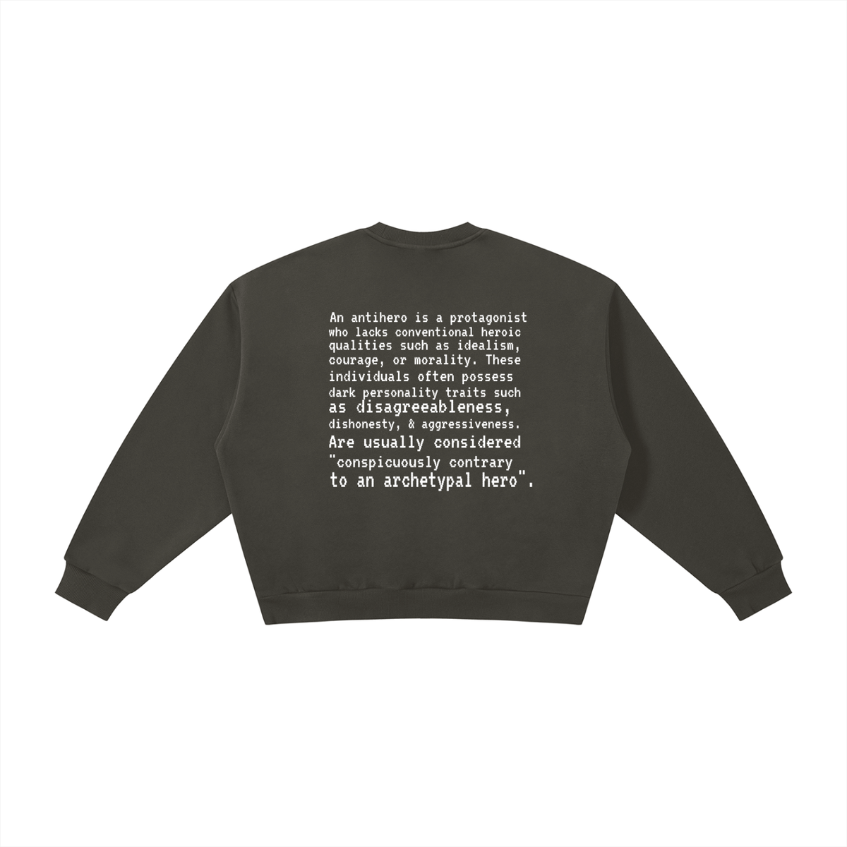 Plot Twist Anti-Hero Boxy Crewneck Sweatshirt