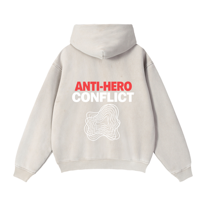 Plot Twist Anti-Hero Conflict Boxy Zip-Through Hoodie