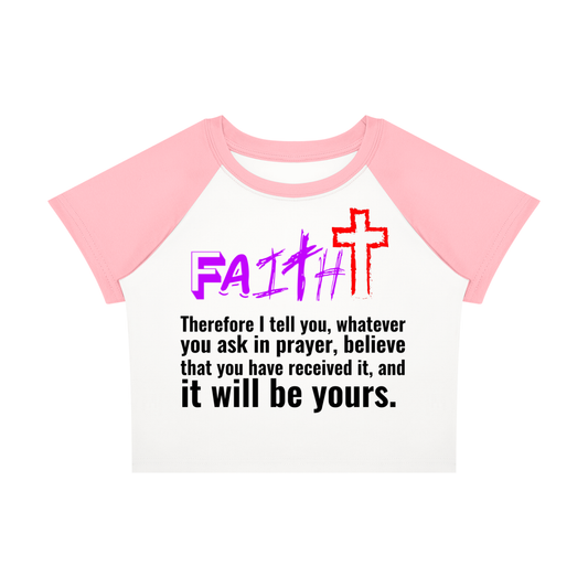 FAItH Collection Red Cross Raglan Sleeve T-Shirt (Women's)