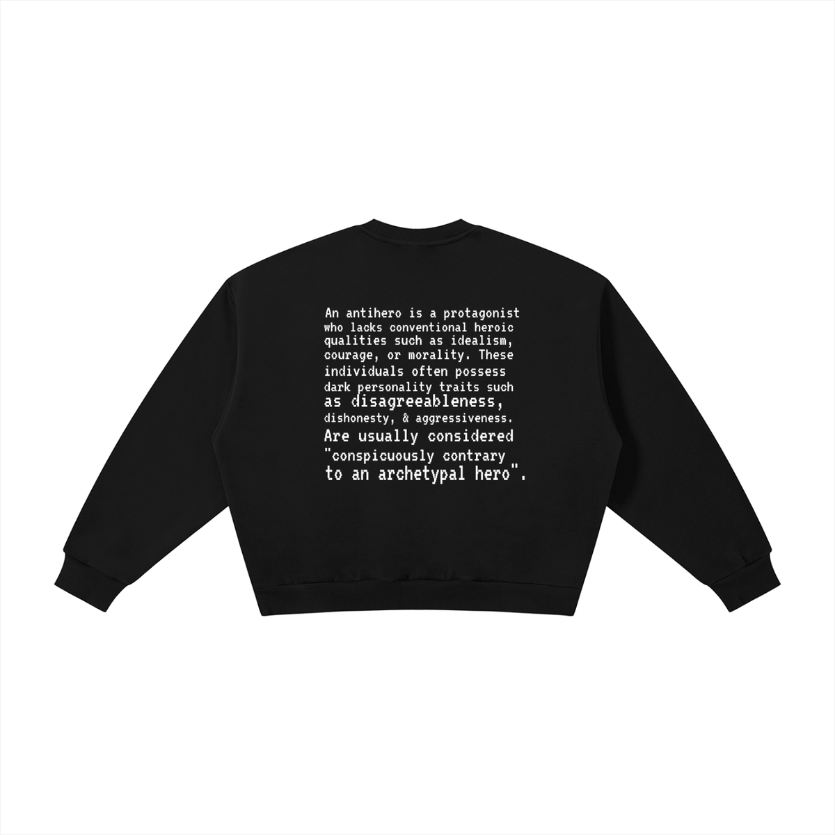 Plot Twist Anti-Hero Boxy Crewneck Sweatshirt