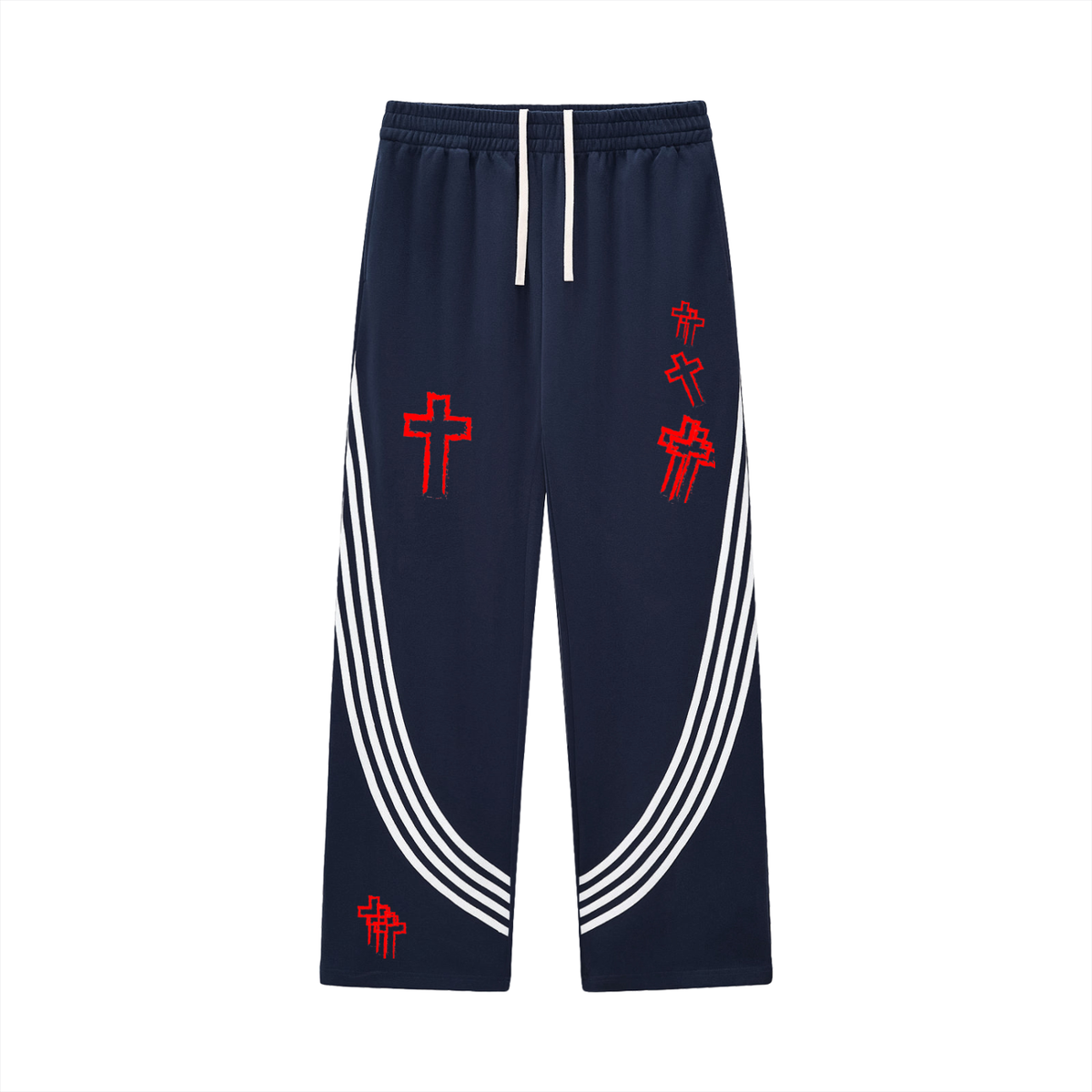 FAIth Curved Striped Sweatpants
