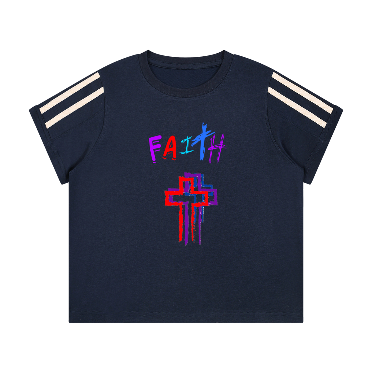 FAItH Collection Colorful Crosses Tee (Women's)