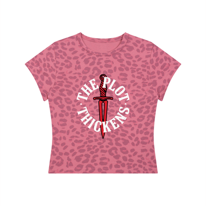 Plot Twist Leopard Print Crop T-Shirt (Women's)