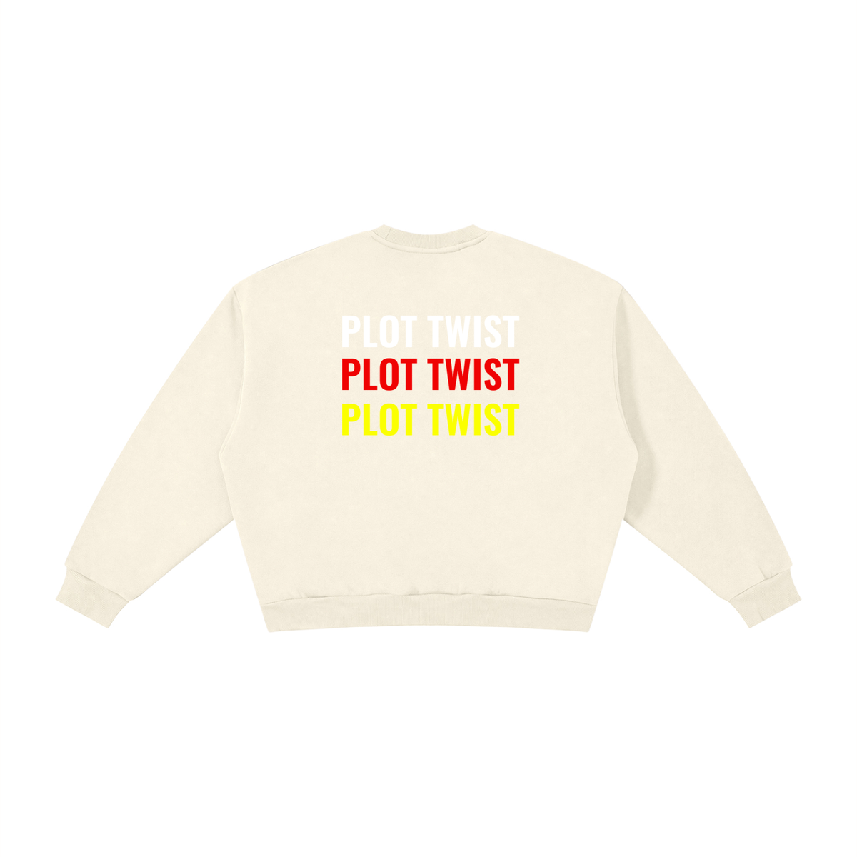 Plot Twist The Plot Thickens Boxy Crewneck Sweatshirt
