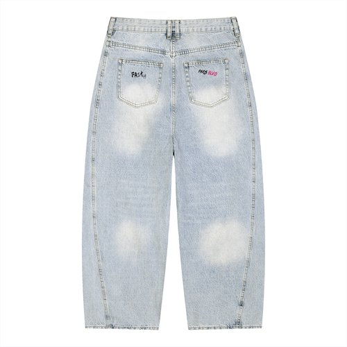 FAItH Collection Blue Cross Barrel Leg Jeans (Men's)