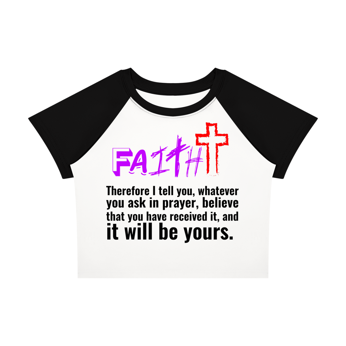 FAItH Collection Red Cross Raglan Sleeve T-Shirt (Women's)