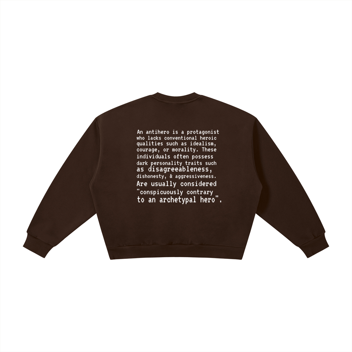 Plot Twist Anti-Hero Boxy Crewneck Sweatshirt