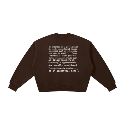 Plot Twist Anti-Hero Boxy Crewneck Sweatshirt