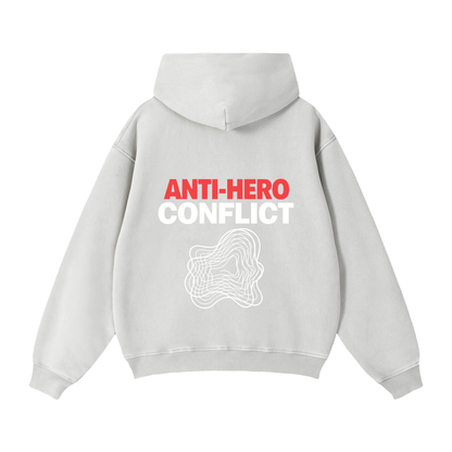 Plot Twist Anti-Hero Conflict Boxy Zip-Through Hoodie