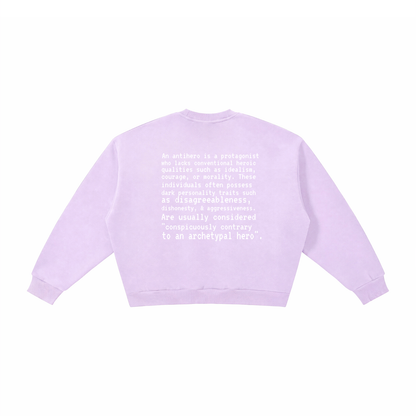 Plot Twist Anti-Hero Boxy Crewneck Sweatshirt