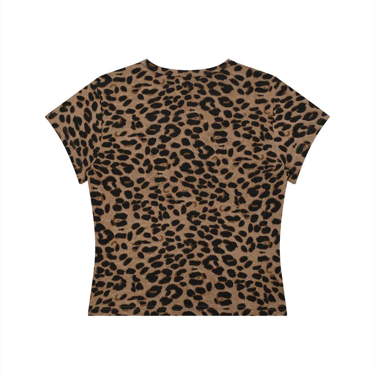 Plot Twist Leopard Print Crop T-Shirt (Women's)