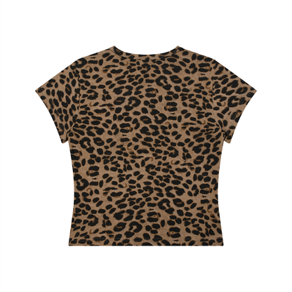 Plot Twist Leopard Print Crop T-Shirt (Women's)