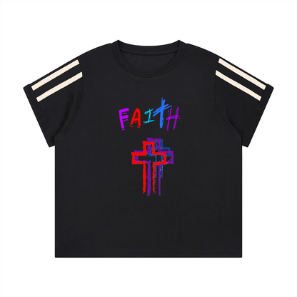FAItH Collection Colorful Crosses Tee (Women's)