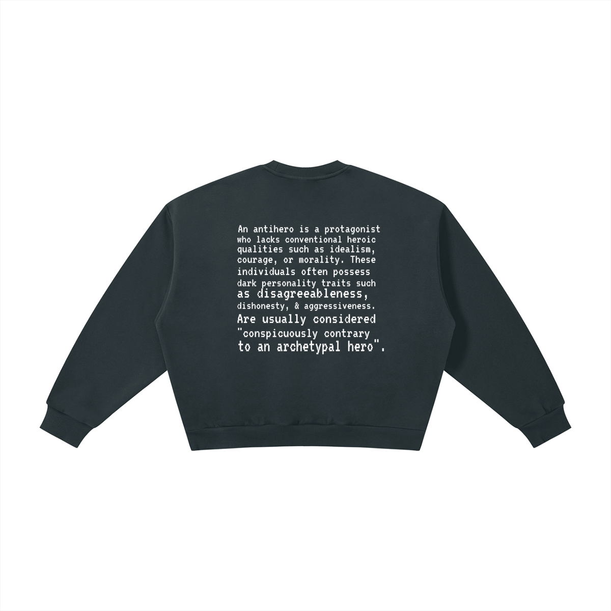 Plot Twist Anti-Hero Boxy Crewneck Sweatshirt